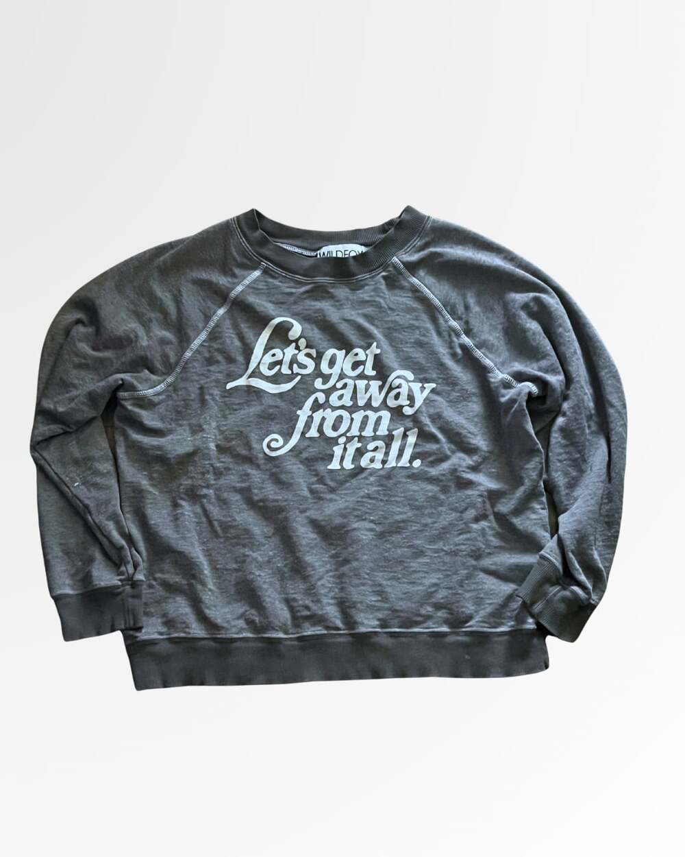 Wildfox "Let's Get Away From It All" Graphic Sweatshirt